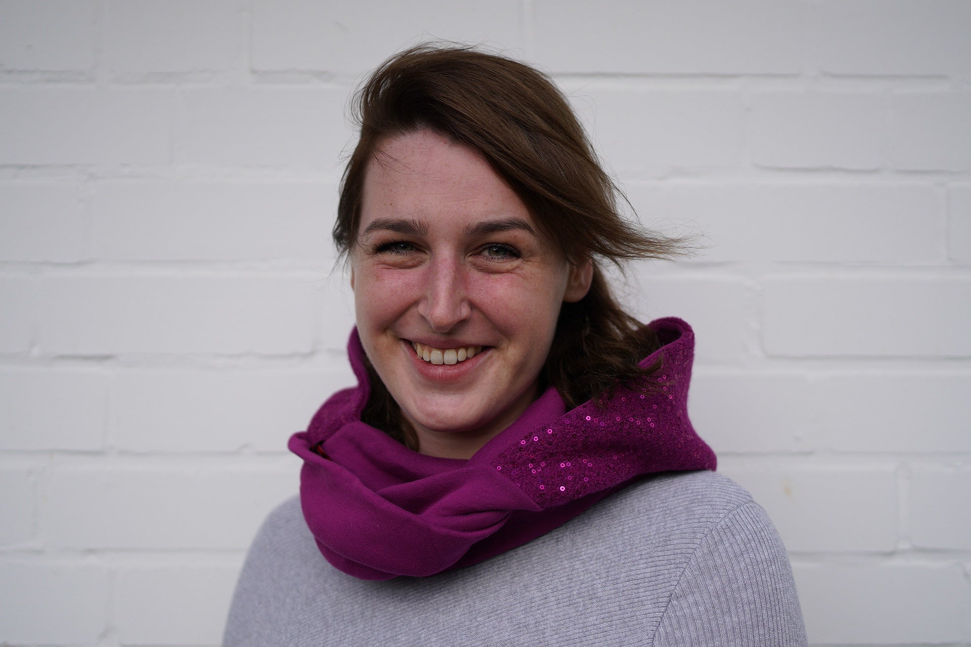 Sturmschal Lila Pailletten